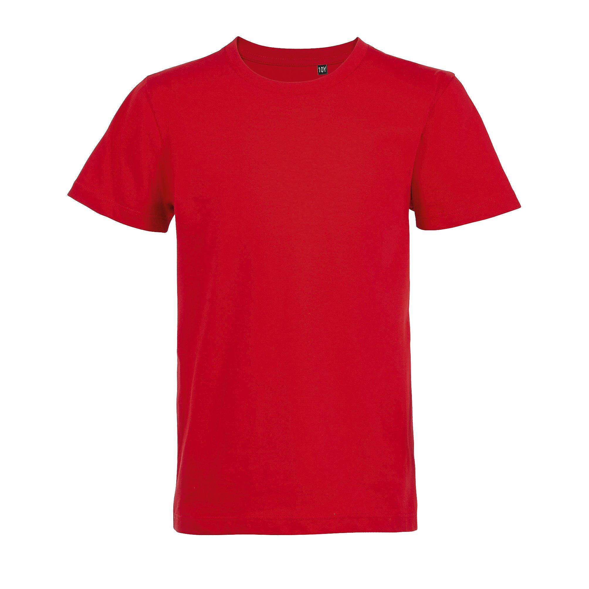Image of Milo Organik Kurzarm Tshirt Jungen Rot Bunt 104