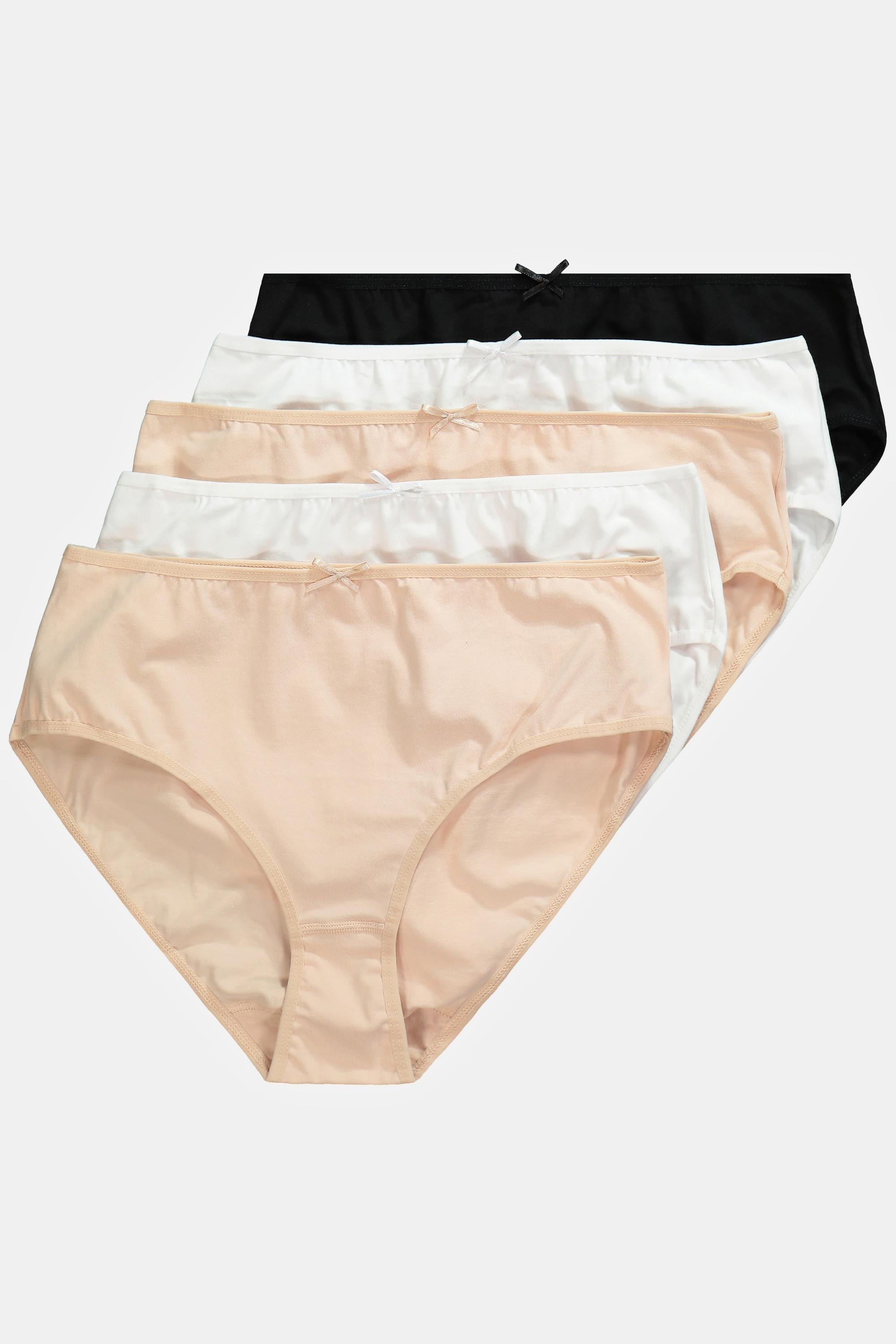 Ulla Popken  Culottes, lot de 5, matière élastique 