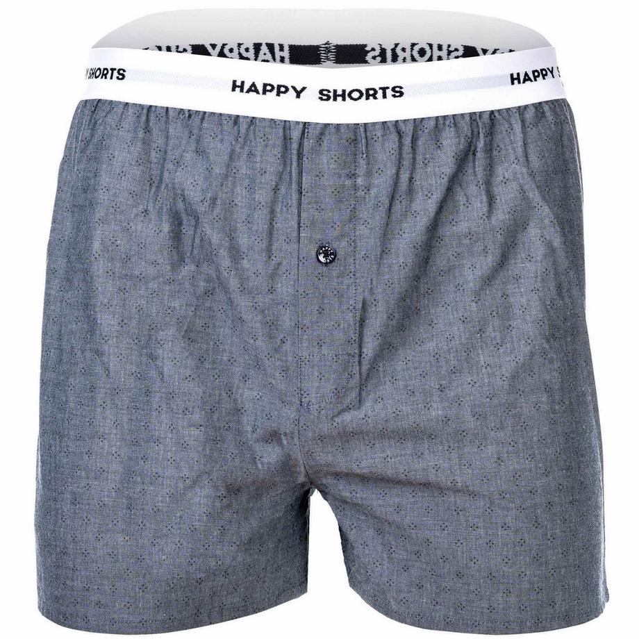 Happy Shorts Web-Boxershorts 3er Pack Bequem sitzend  