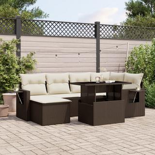 VidaXL set divano da giardino Polirattan  