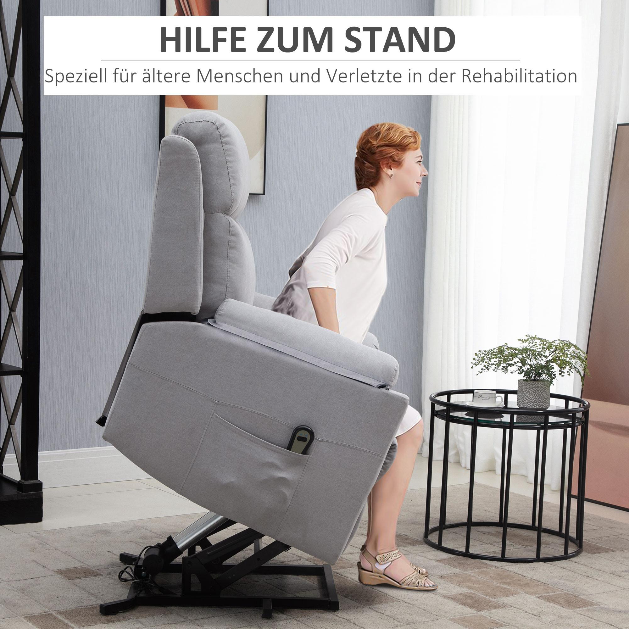 HOMCOM  Fauteuil avec aide à se lever 