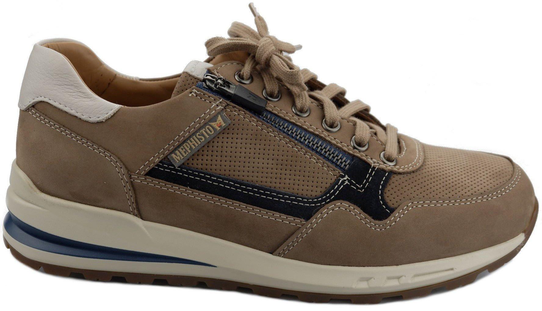 Image of Bradley - Leder Sneaker Herren Grau 39