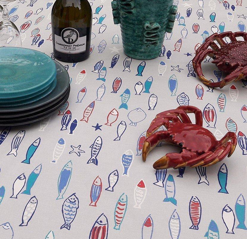 Image of Tischdecke abwaschbar Fische Tischdecke abwaschbar Fische