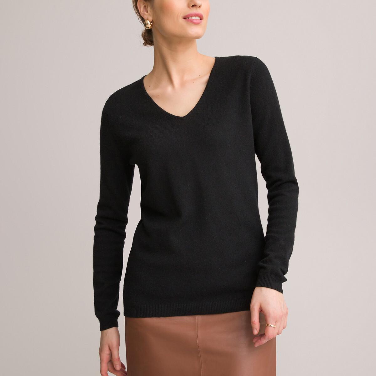 Image of V-pullover Damen Schwarz 46