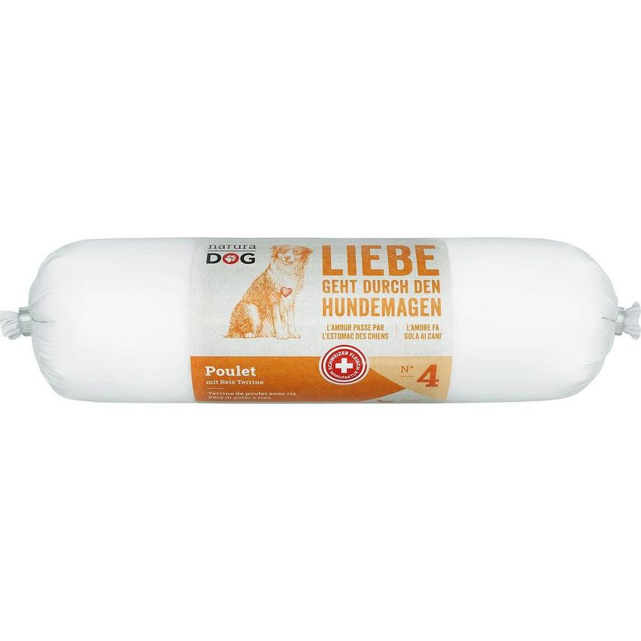 NaturaDog  Poulet mit Reis Terrine, 400g 