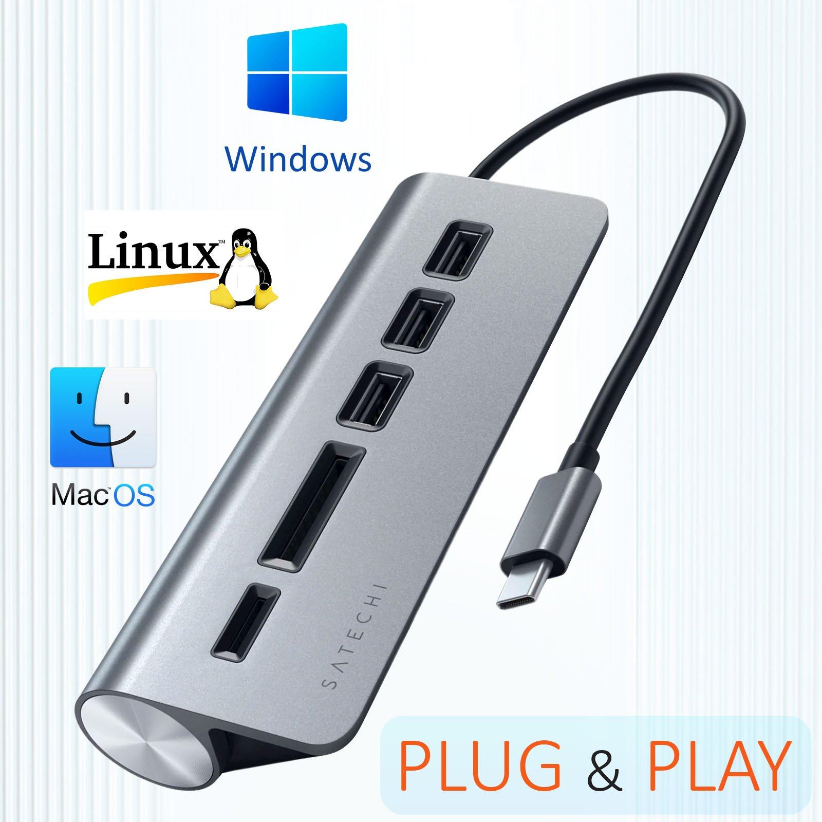 SATECHI  USB-C Hub, USB + Kartenleser Satechi 