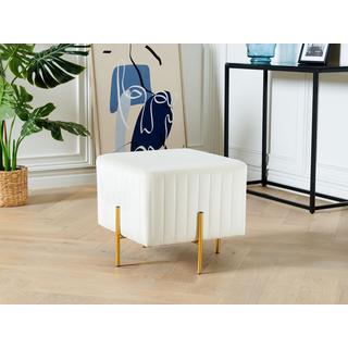 Beliani Repose-pied en Velours Scandinave DAYTON  