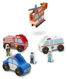 Image of Rettungsfahrzeugset Aus Holz