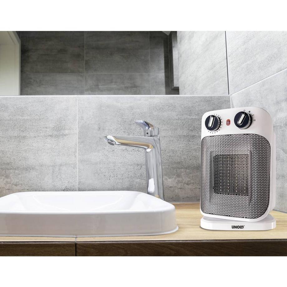 UNOLD Unold 86460 appareil de chauffage Intérieure Blanc 1800 W Chauffage de ventilateur électrique  