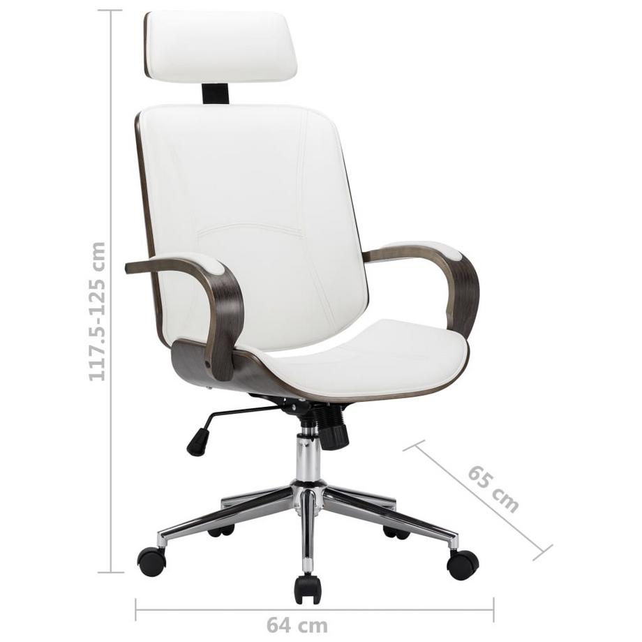 VidaXL Chaise de bureau cuir artificiel  