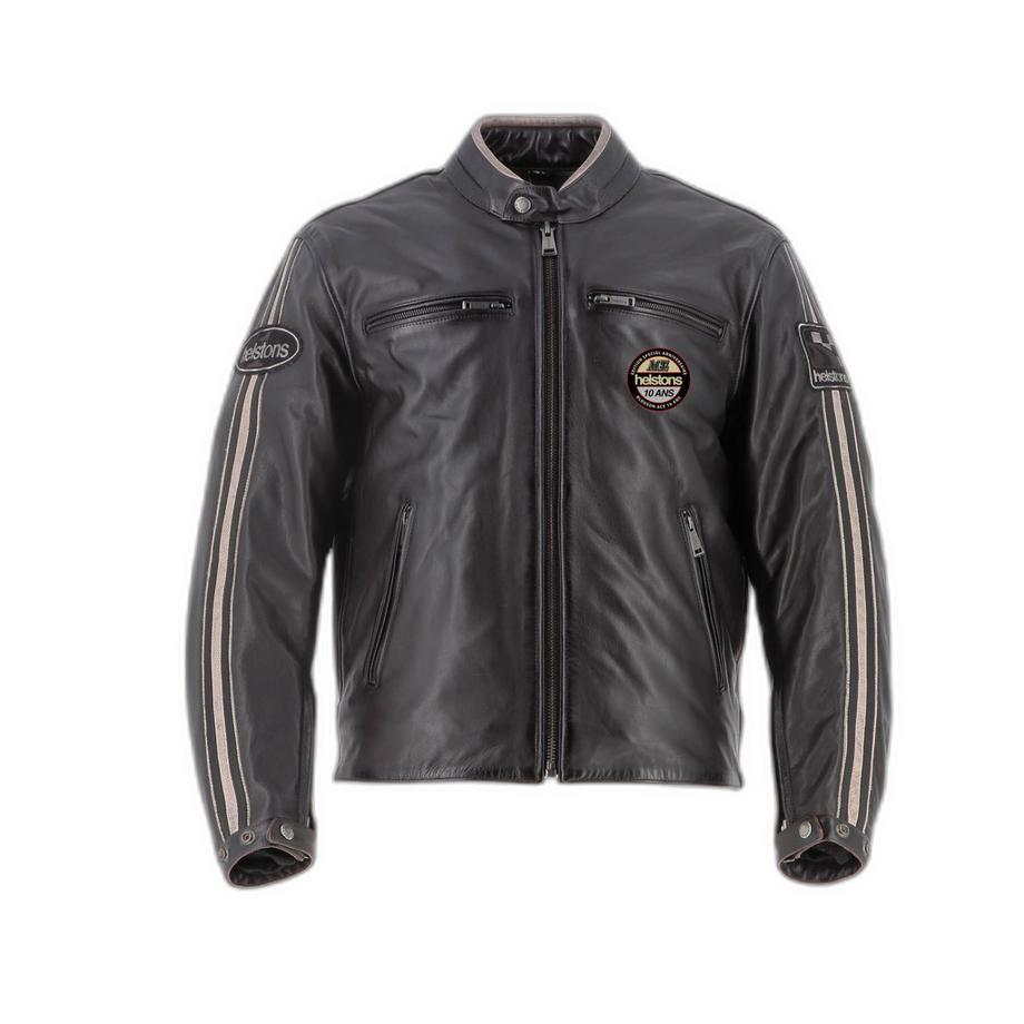 blouson cuir moto ace rag