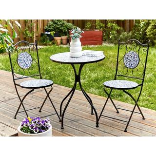 Beliani Bistro Set aus Eisen Retro CAMPRENA  