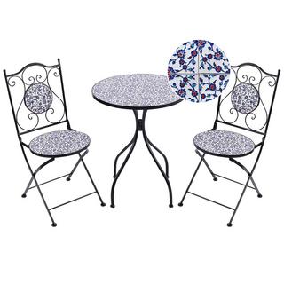 Beliani Bistro Set aus Eisen Retro CAMPRENA  