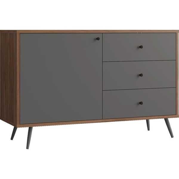 mutoni Credenza noce 118x40x76 grigio  