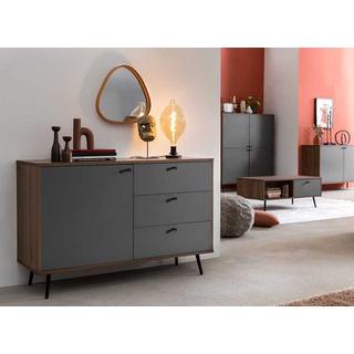 mutoni Credenza noce 118x40x76 grigio  