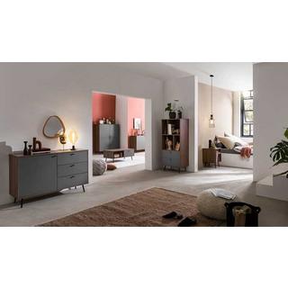 mutoni Credenza noce 118x40x76 grigio  