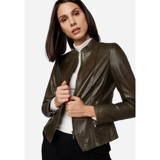 RICANO  Veste en cuir s Abigale, style classique en cuir d'agneau ultra doux 