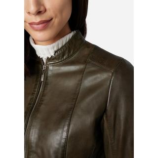 RICANO  Veste en cuir s Abigale, style classique en cuir d'agneau ultra doux 