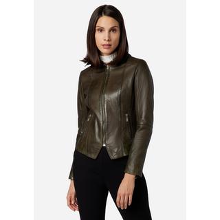 RICANO  Veste en cuir s Abigale, style classique en cuir d'agneau ultra doux 