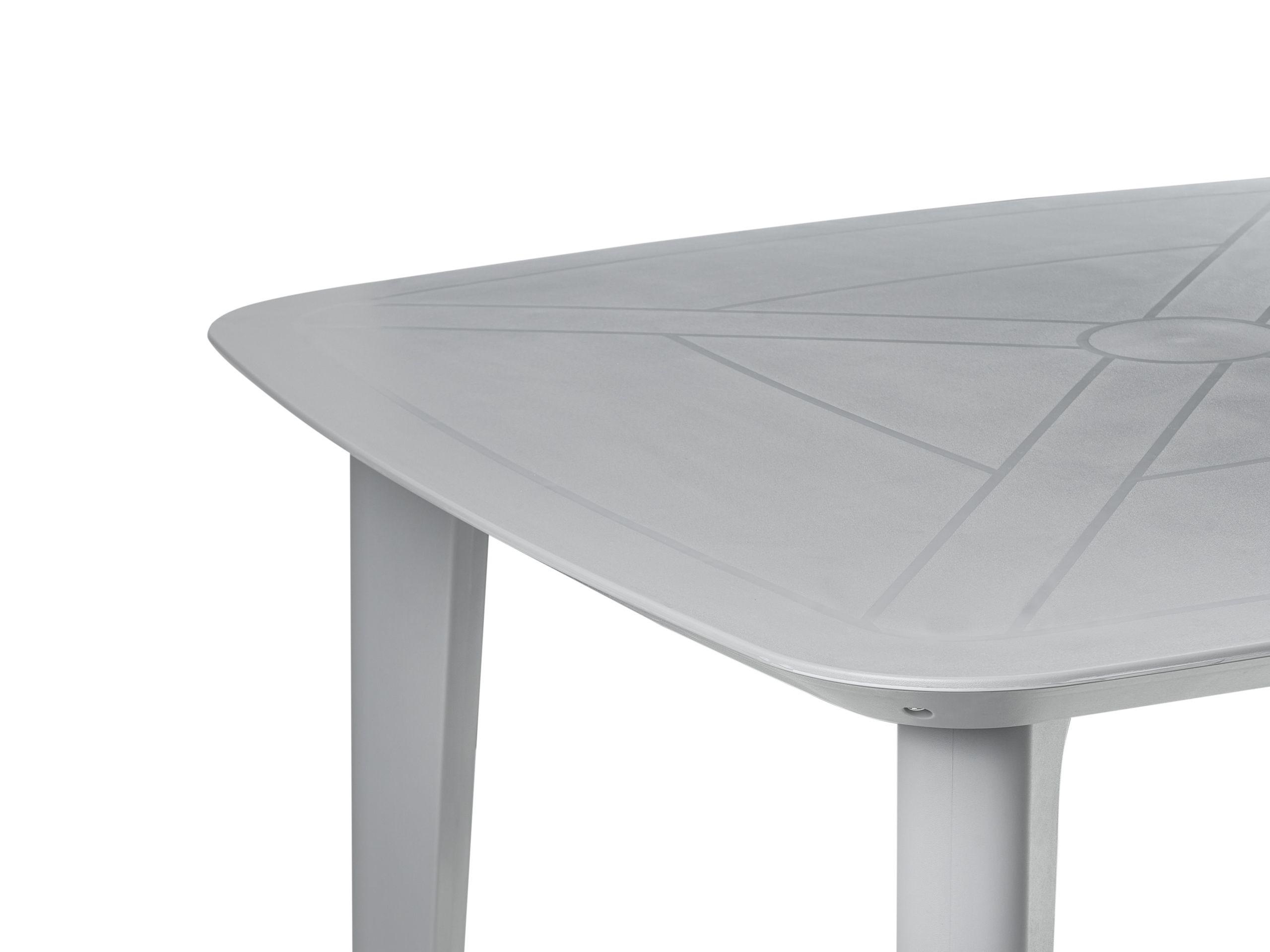 Beliani Tavolo da pranzo da giardino en ABS (materiale sintetico resistente) Moderno SORICO  