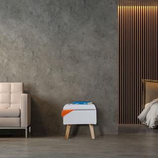 B2X Tabouret avec espace de rangement Cuir artificiel  