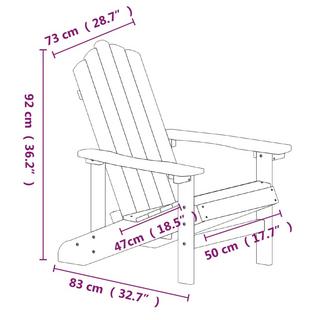 VidaXL Gartenstuhl polyethylen  