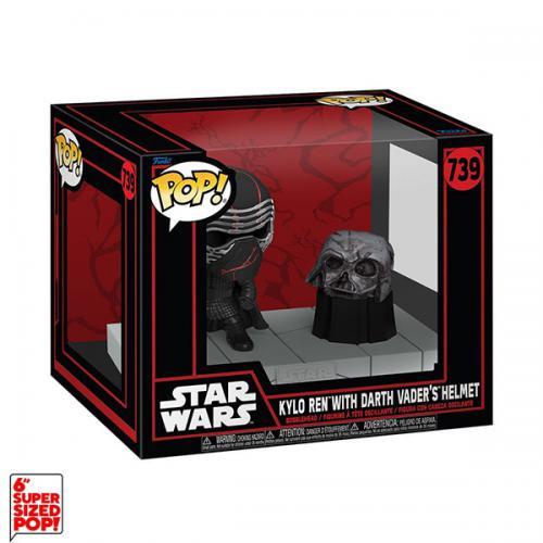 Funko  Funko POP! Star Wars Dark Side: Kylo Ren w/Helmet (739) DLX 