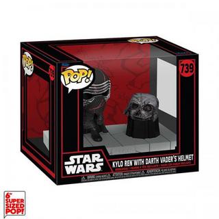 Funko  Funko POP! Star Wars Dark Side: Kylo Ren w/Helmet (739) DLX 