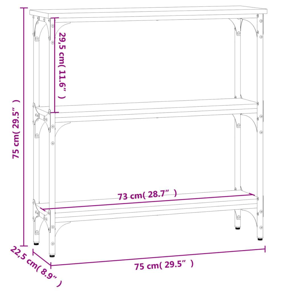 VidaXL Table console bois d'ingénierie  