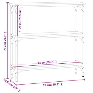 VidaXL Table console bois d'ingénierie  