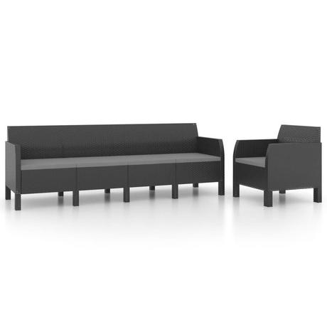 VidaXL Garten-lounge-set polypropylen  