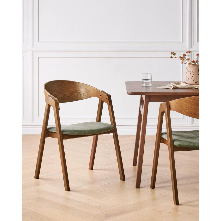 Beliani Lot de 2 chaises de salle à manger en Contreplaqué Traditionnel YUBA  