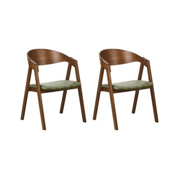 Lot de 2 chaises en Contreplaqué Traditionnel YUBA