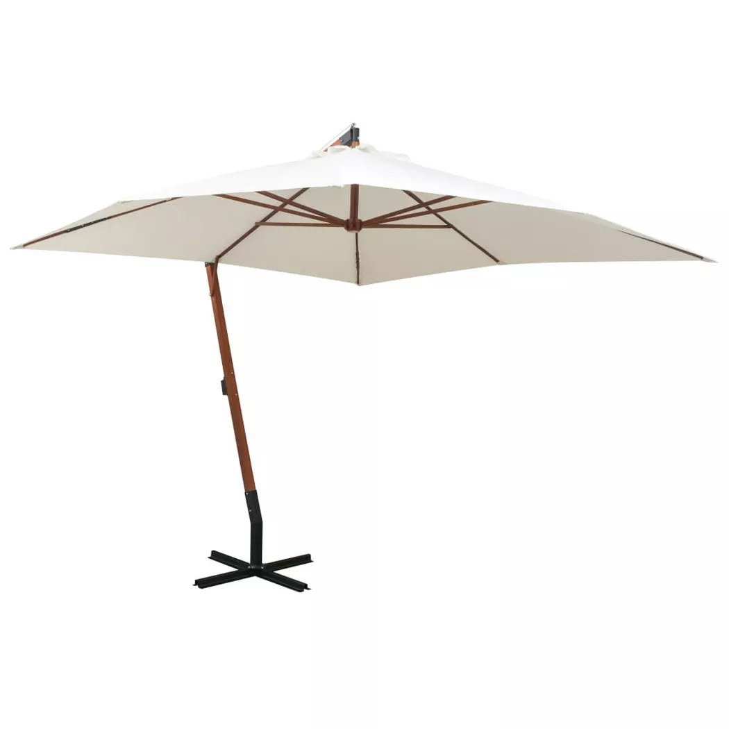 VidaXL - Parasol suspendu, One Size, Blanc