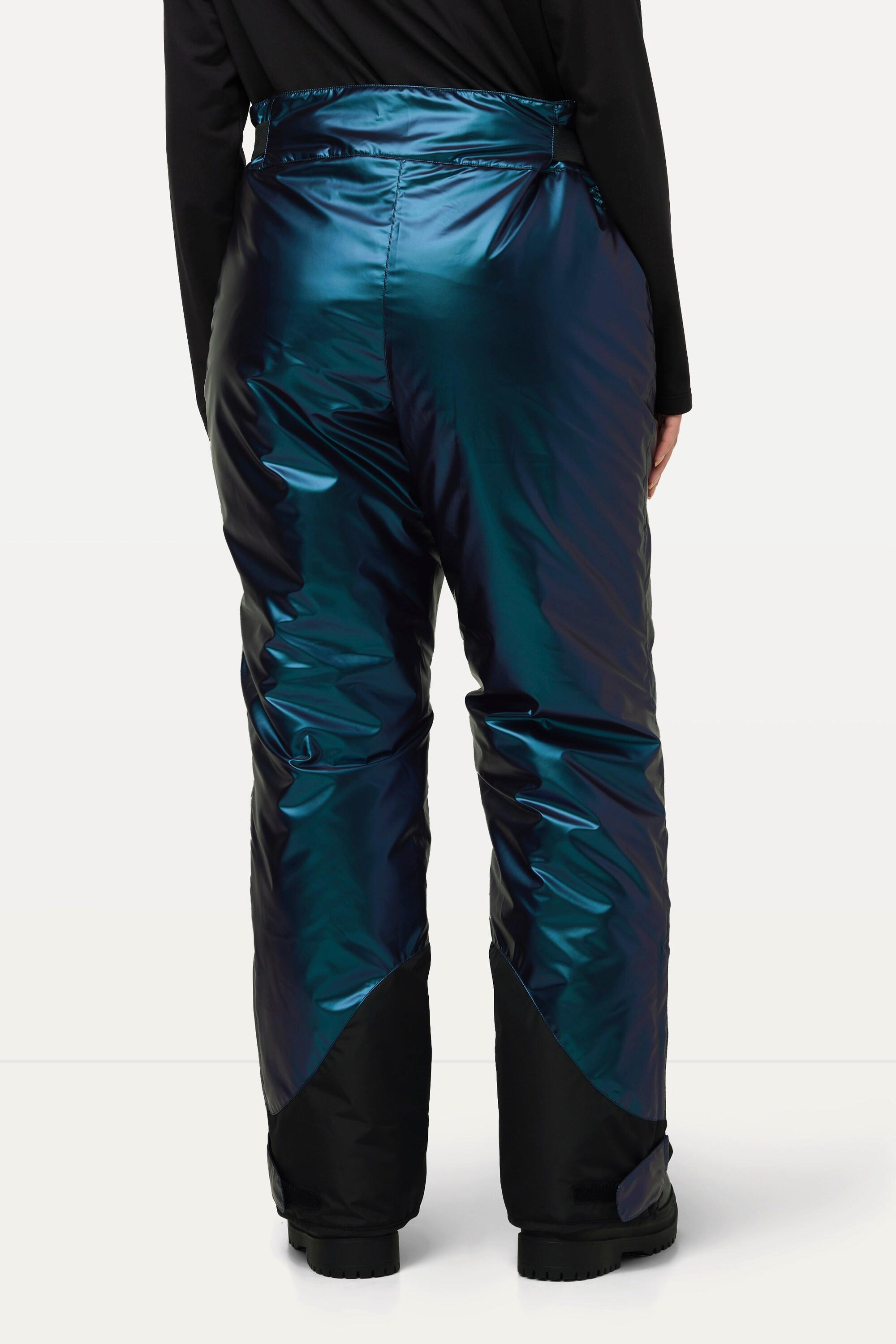 Ulla Popken  Pantalon de ski imperméable, fermeture à scratch et pare-neige, imprimé nacré 