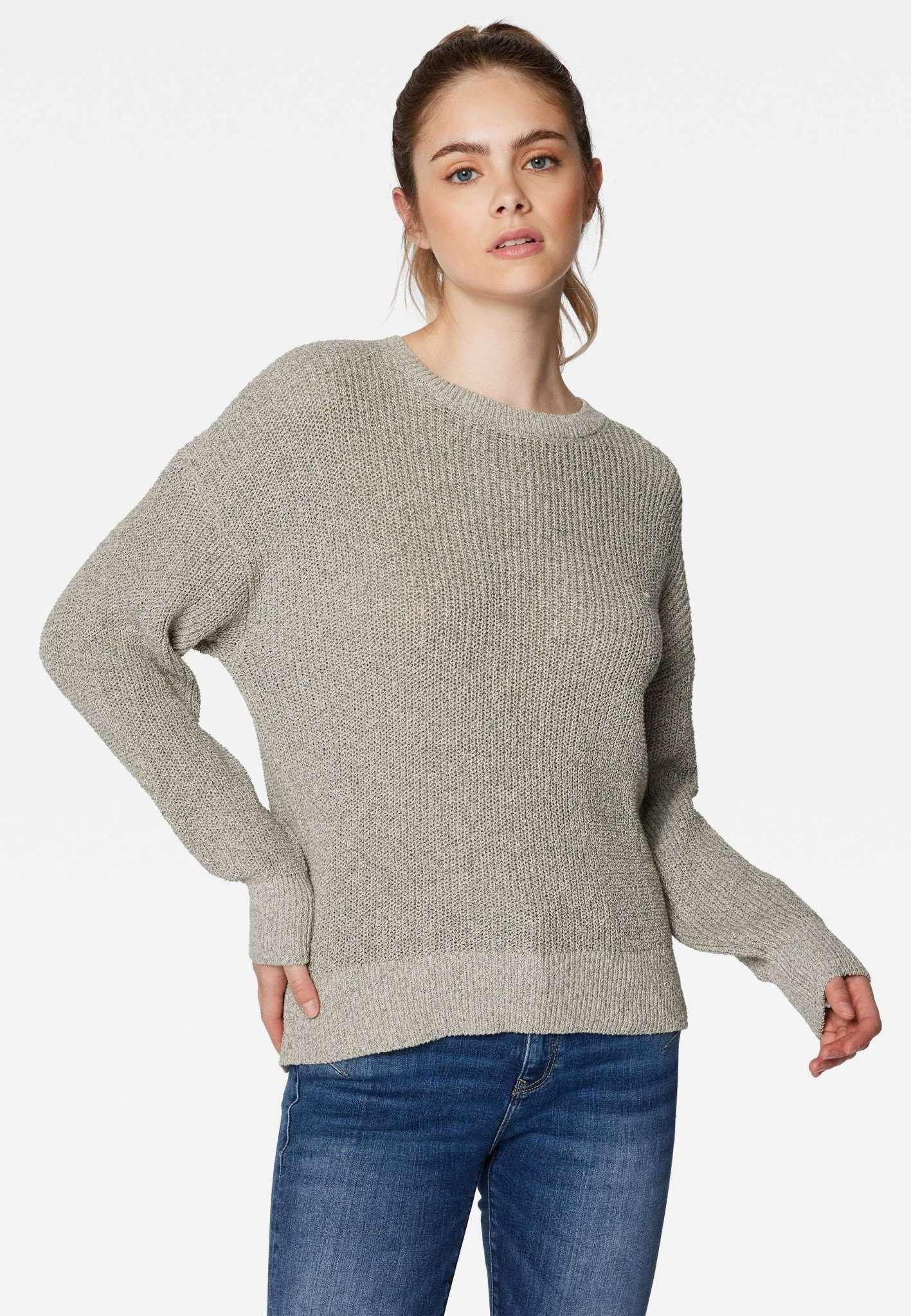 Image of Pullover Crew Neck Sweater Damen Taubengrau XS