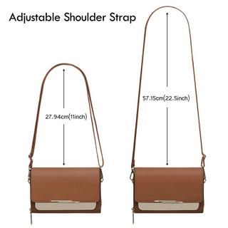 Only-bags.store PU Leder Crossbody Umhängetasche Passport Handytasche mit Kartenschlitz Verstellbarer Abnehmbarer Schulterriemen  