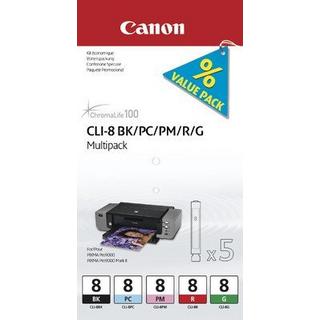 Canon  5 Cartucce d'inchiostro Multipack CLI-8 BK/PC/PM/R/G 