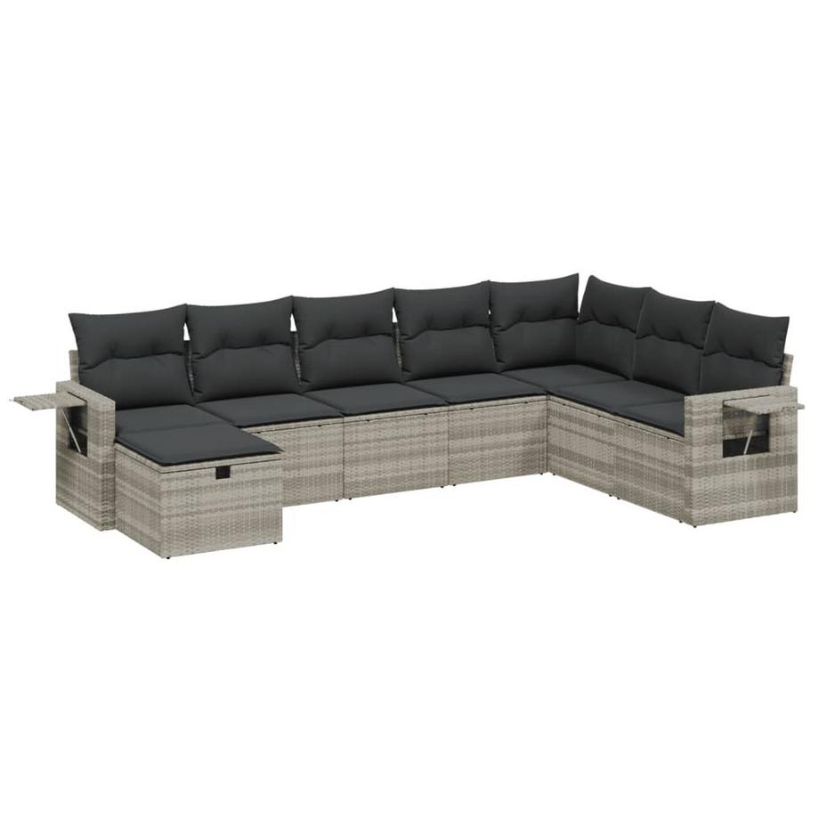 set divano da giardino Polirattan