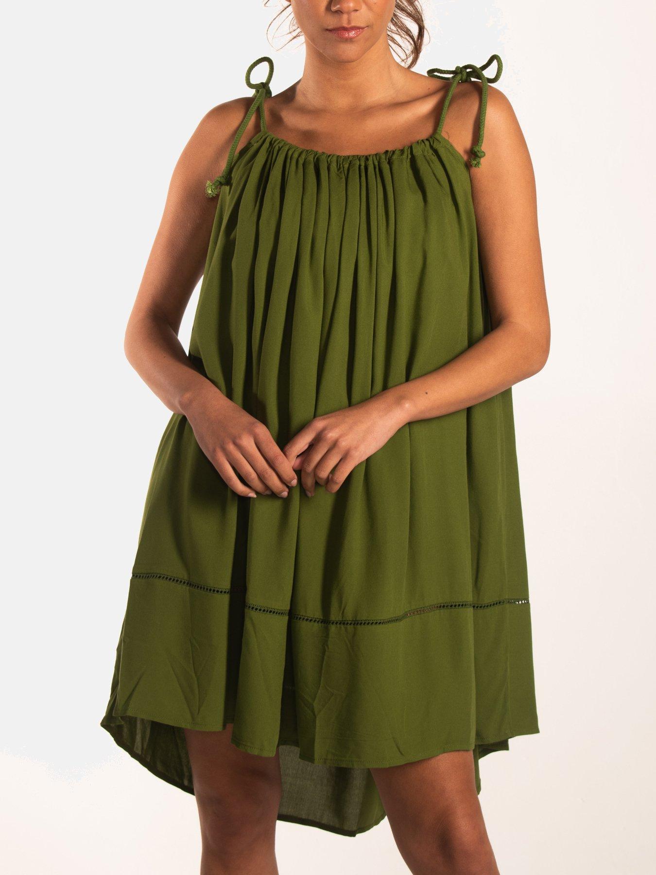 Image of Sommerliches Kleid Zum Sonnenbaden Beachwear Damen Militärgrün ONE SIZE