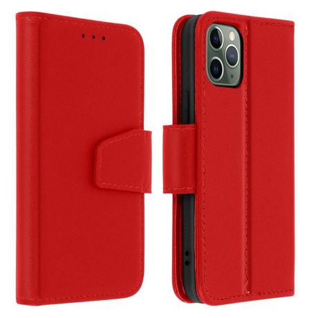 Avizar  Étui iPhone 11 Pro Max Cuir Rouge 