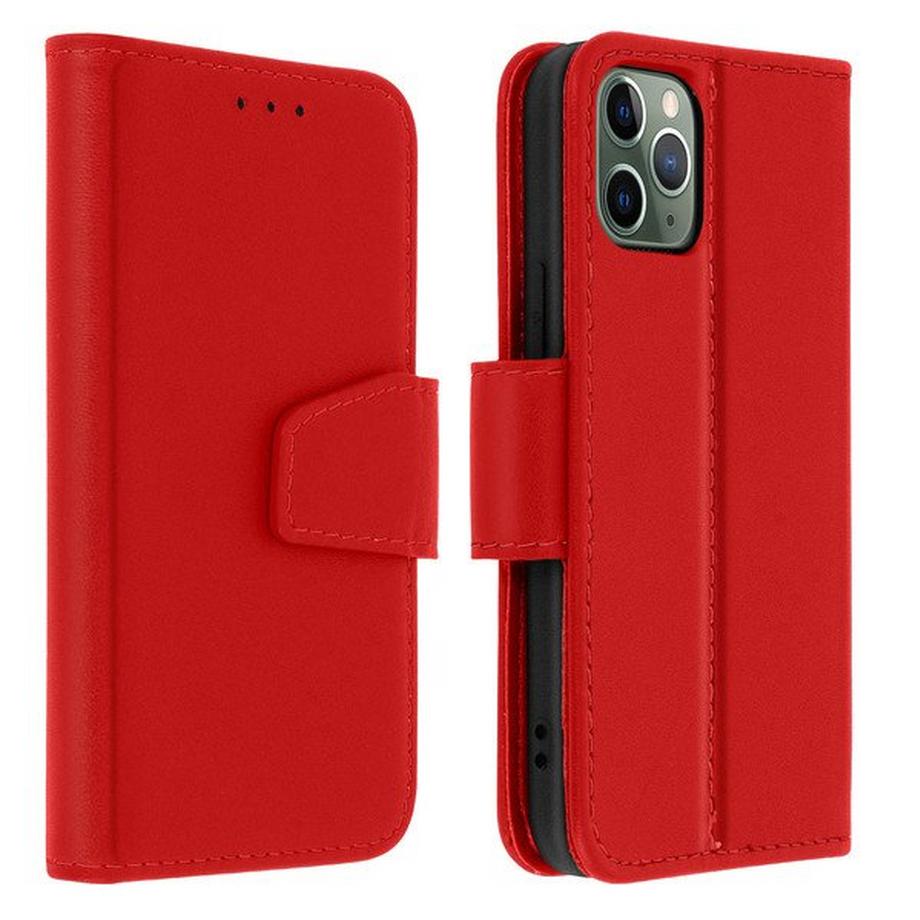 Avizar  Leder Hülle iPhone 11 Pro Max Rot 