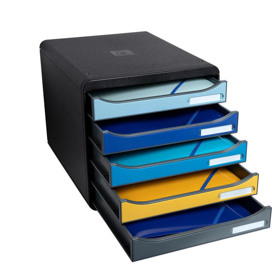 Exacompta Cassettiera Big Box Plus 5 cassetti Bee Blue  