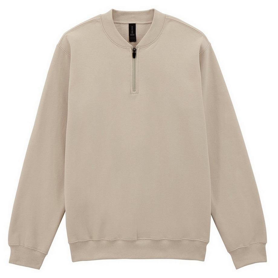 Softstyle Sweatshirt mit kurzem Reißverschluss