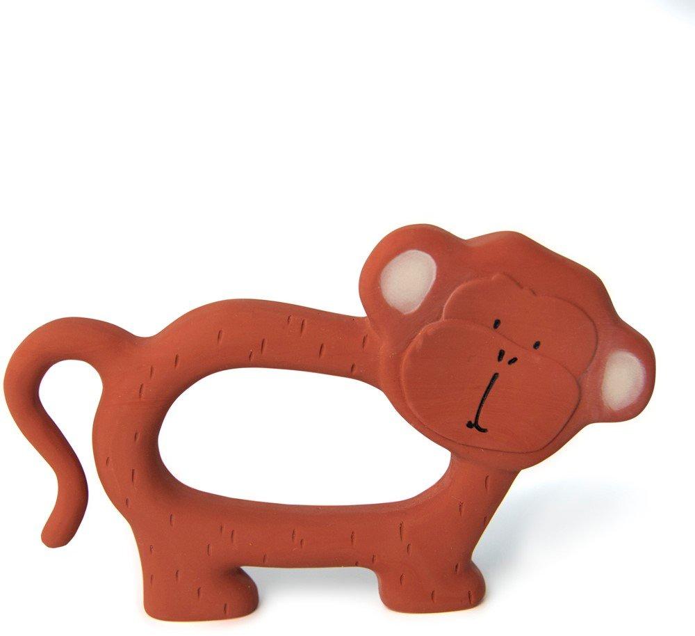 Image of Natuurlijk Rubber Grijpspeeltje - Mr. Monkey Unisex Dunkelrot ONE SIZE