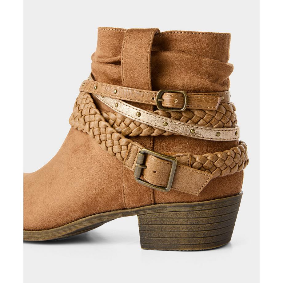 Joe Browns Bottines en microsuède avec détail de brides  