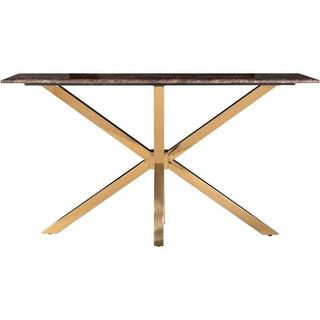 mutoni Table console Conrad brun or 150  