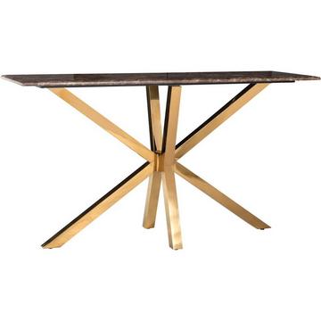 Table console Conrad brun or 150