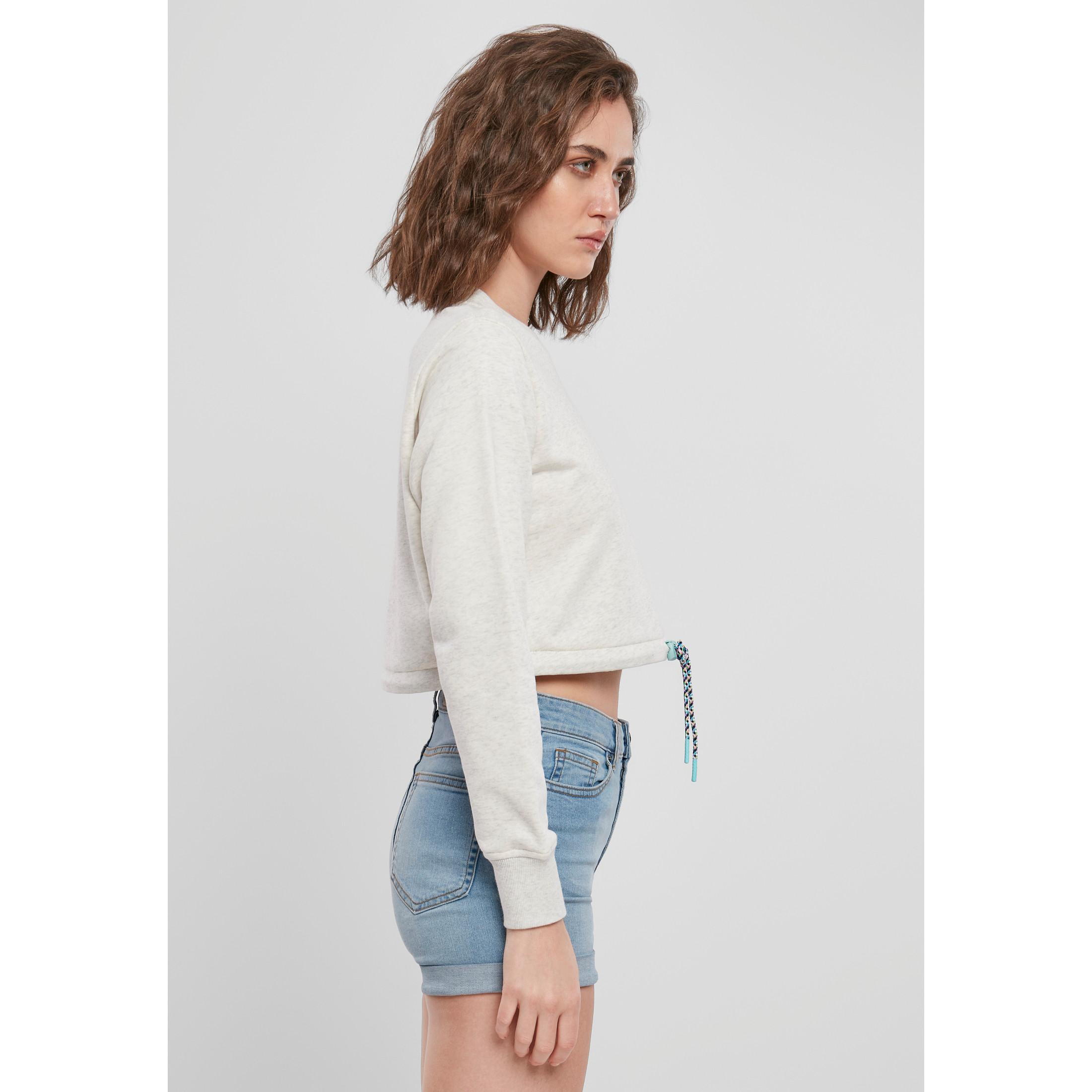 URBAN CLASSICS  crop top oversized cropped crewneck 