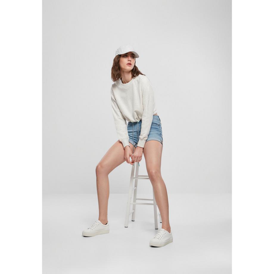 URBAN CLASSICS Oversized Cropped Crewneck Crop Top  